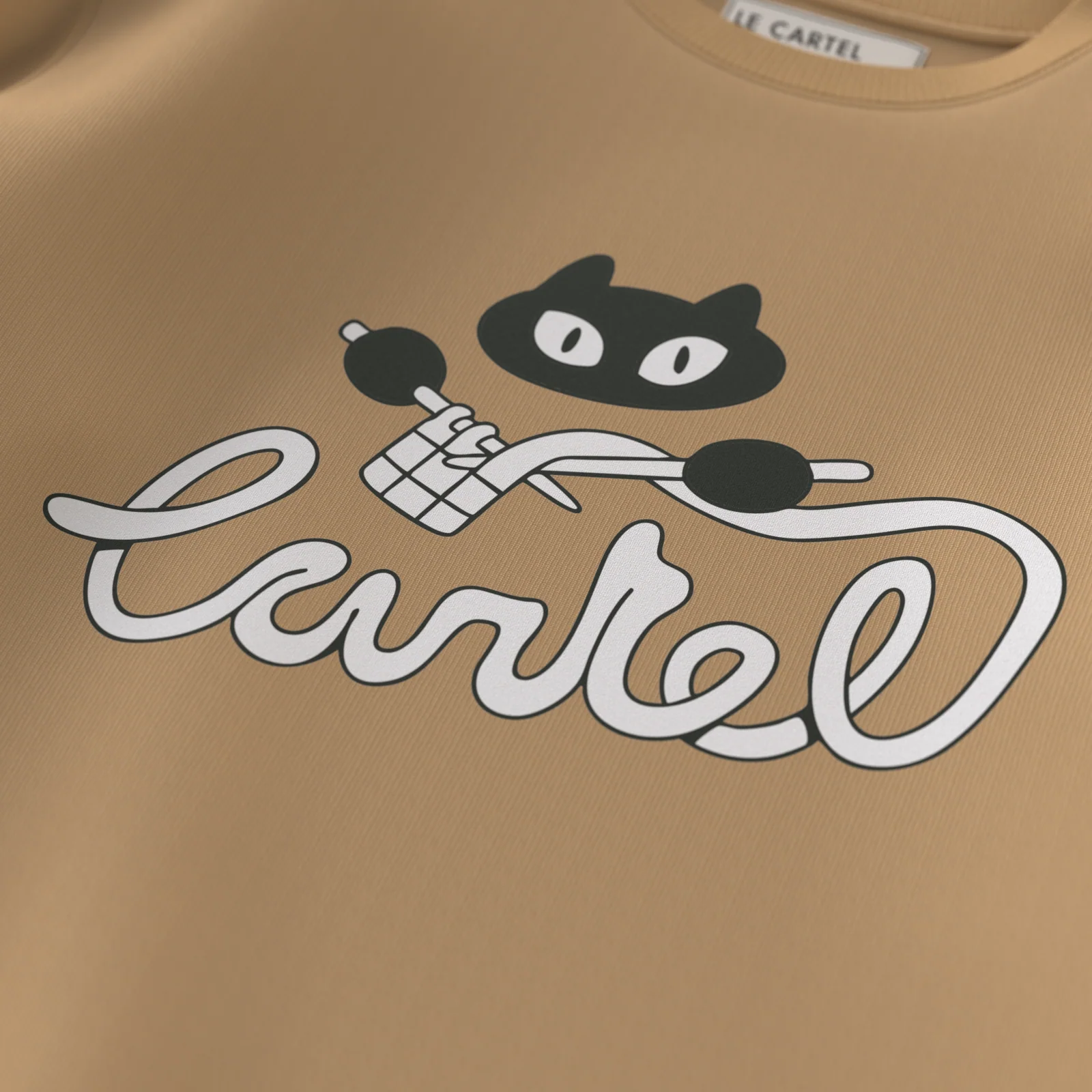 BOULE DE POIL・Crewneck unisexe・Beige - Image 3