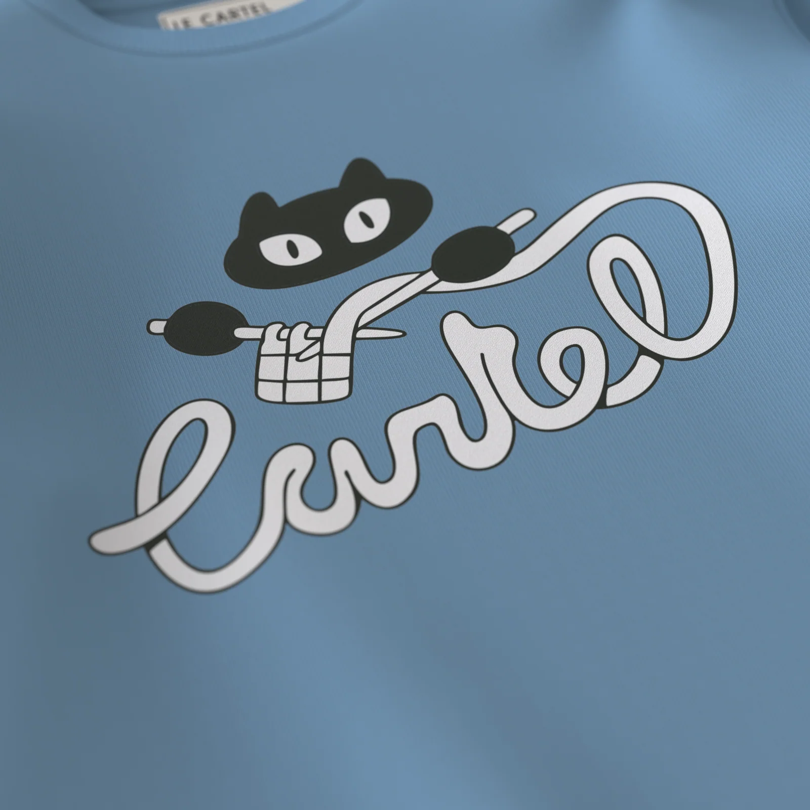 BOULE DE POIL・Crewneck unisexe・Bleu poudre - Image 3