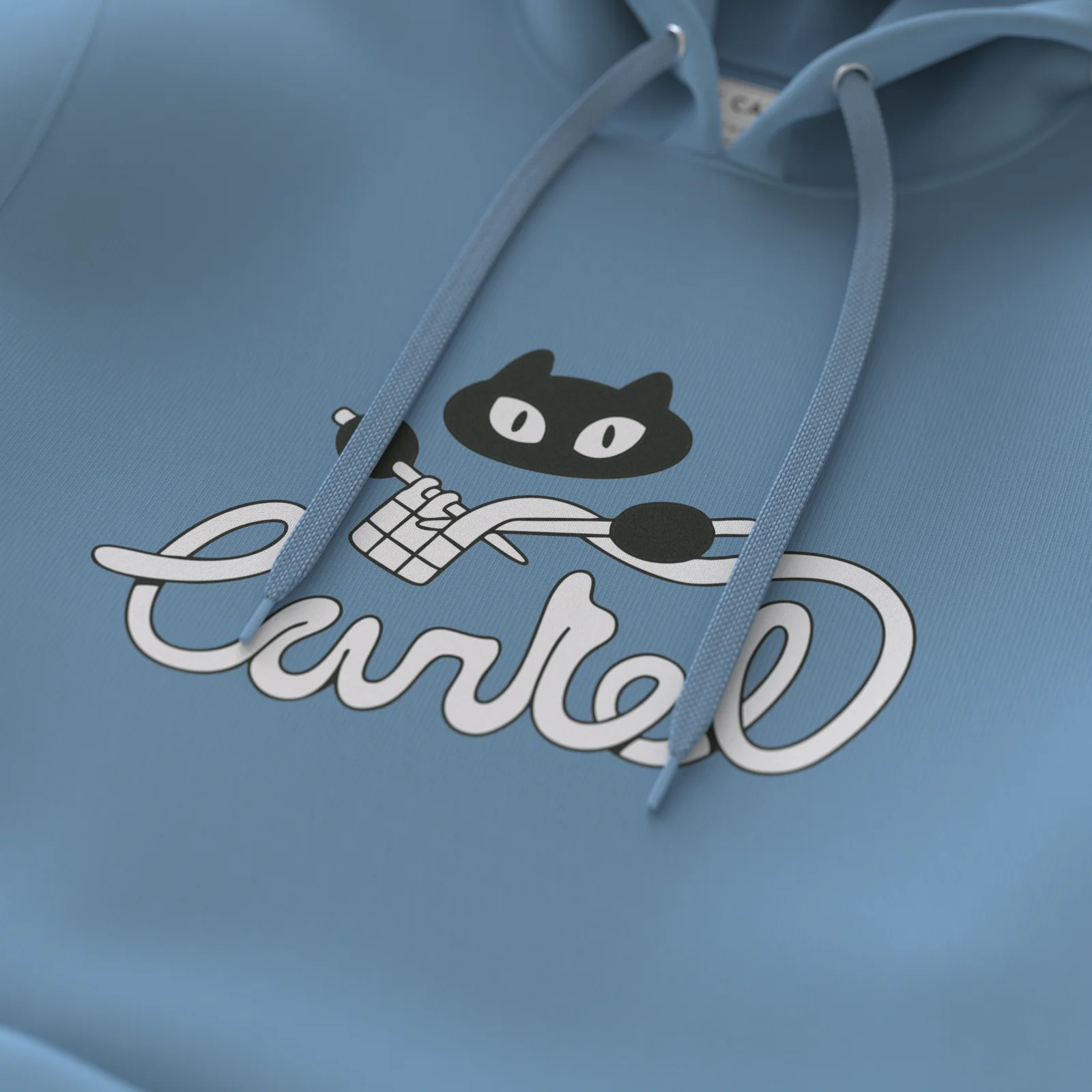 BOULE DE POIL・Hoodie unisexe・Bleu poudre - Image 3