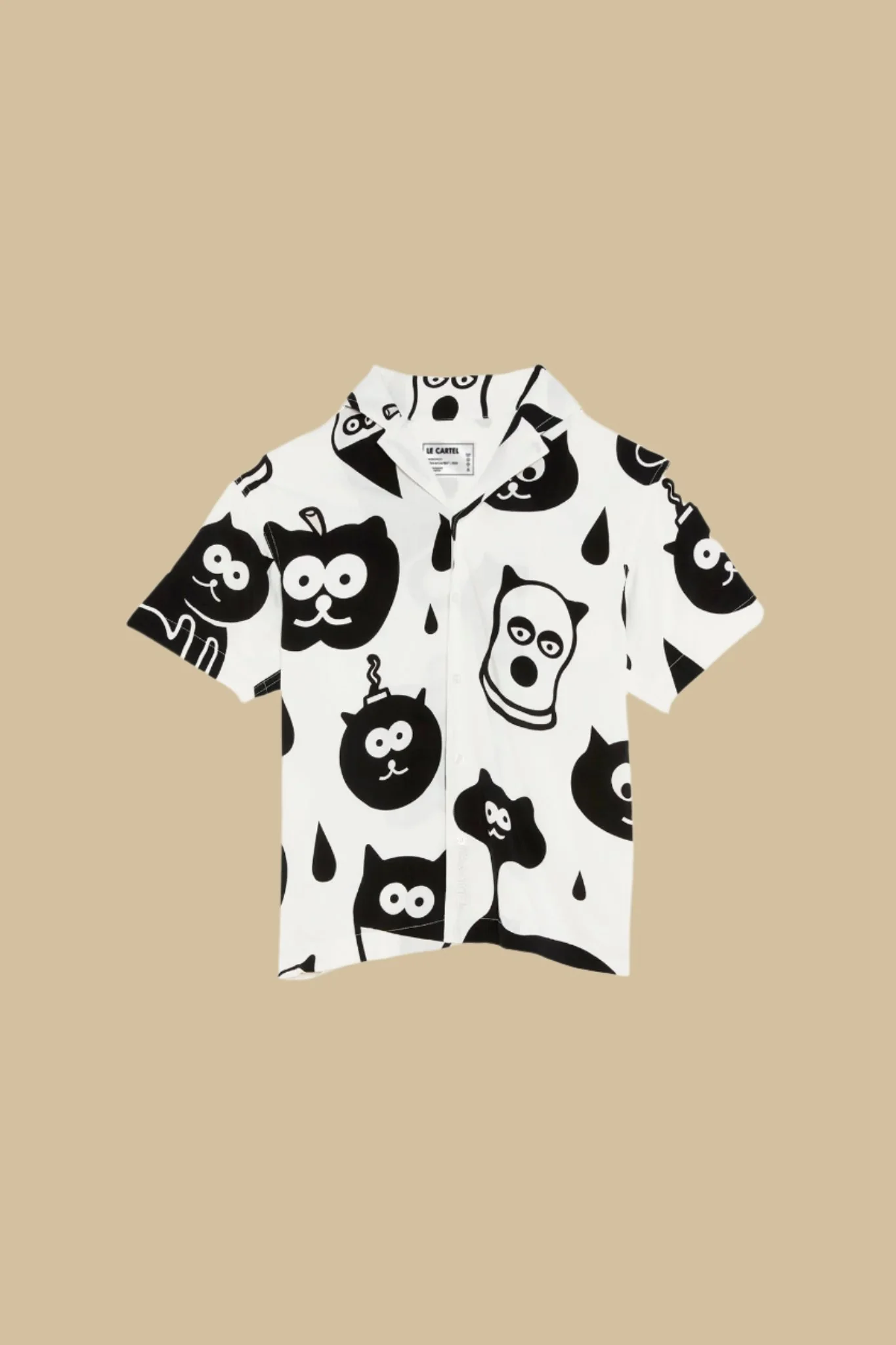 CHARTOON・Chemise unisexe・Blanc - Image 4