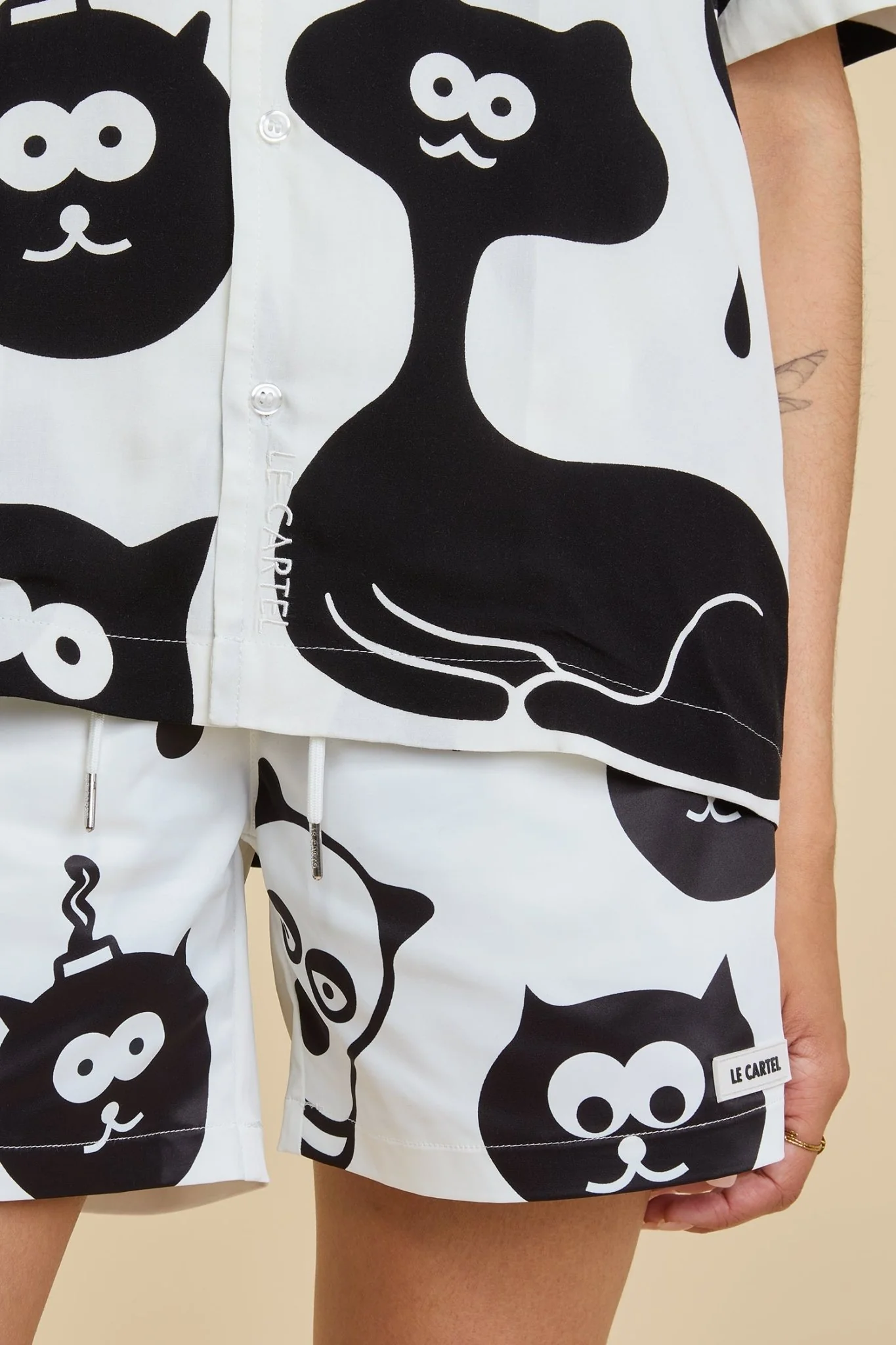 CHARTOON・Short de bain・ Blanc - Image 3