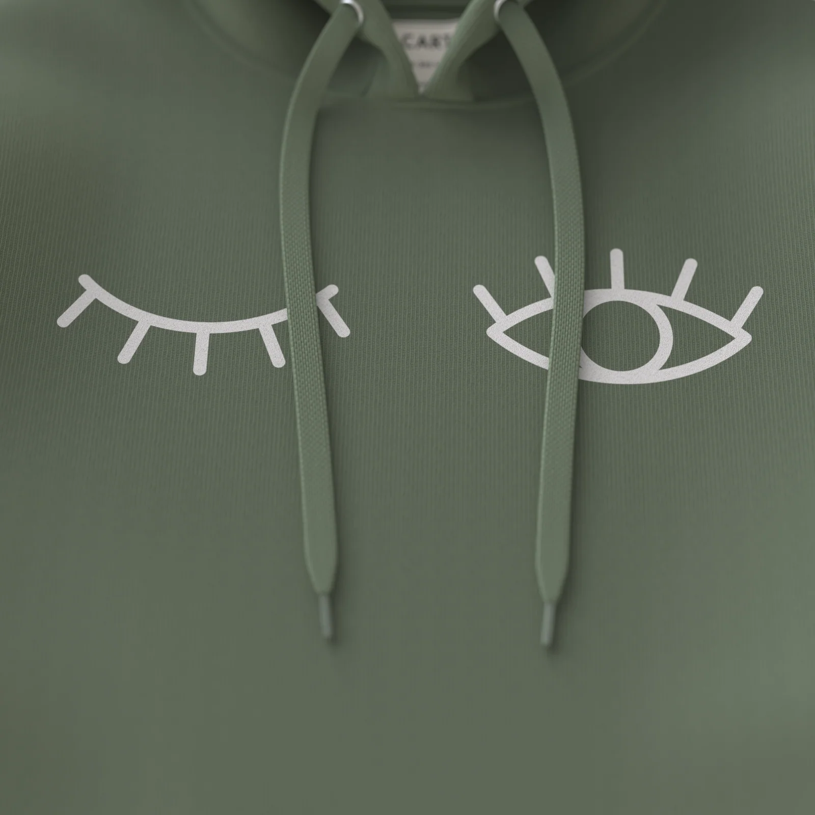 CLIN D’ŒIL・Hoodie unisexe・Vert sauge - Image 3