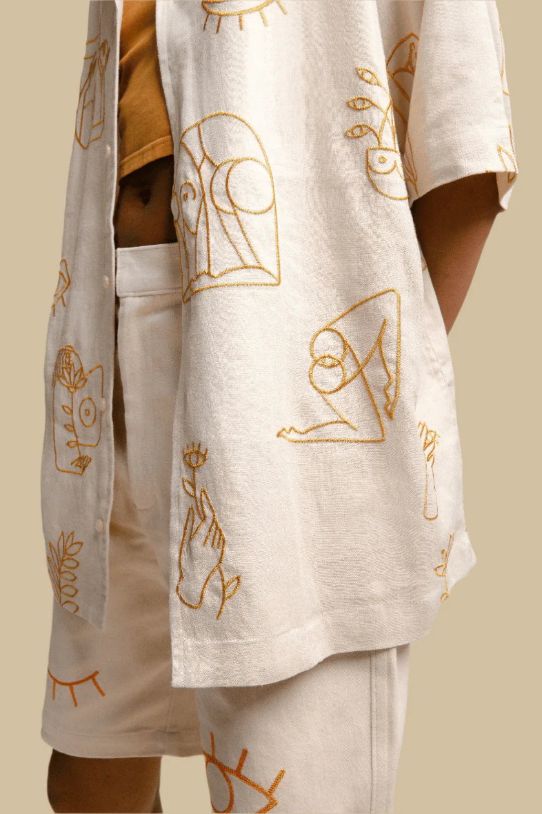 COUP D'OEIL・Short cargo・Sable - Image 3