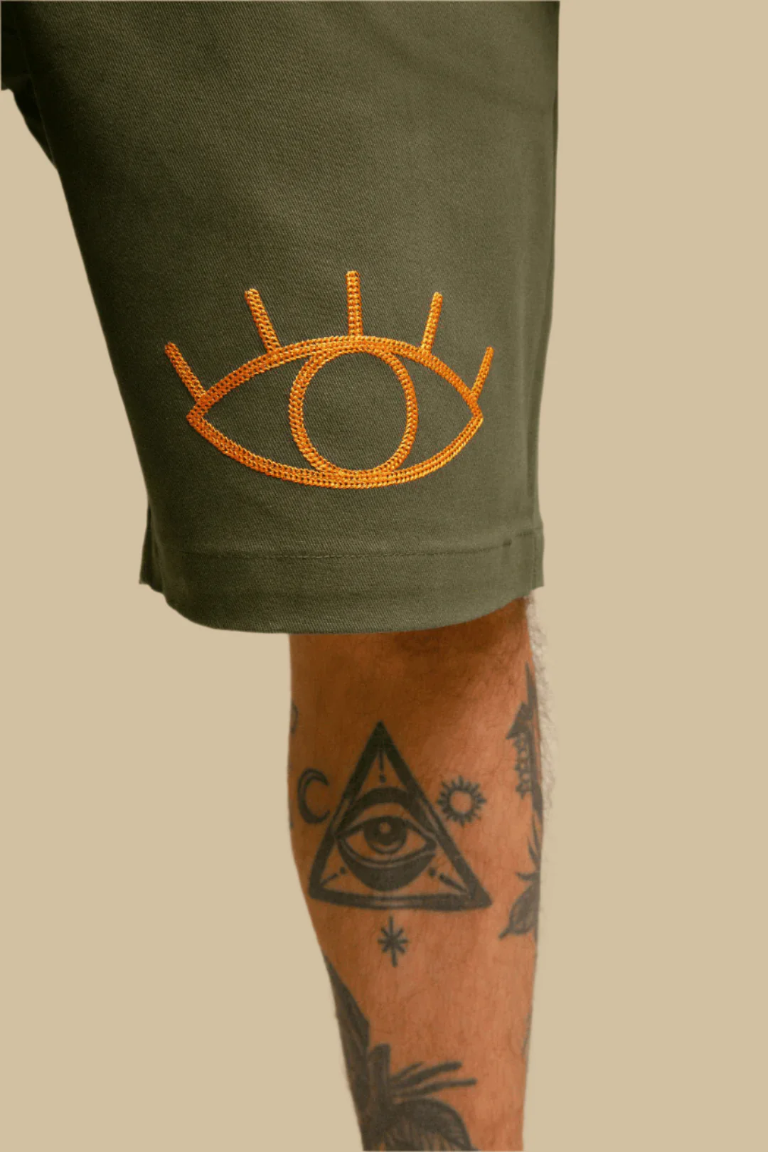 COUP D'OEIL・Short cargo・Vert forêt - Image 3