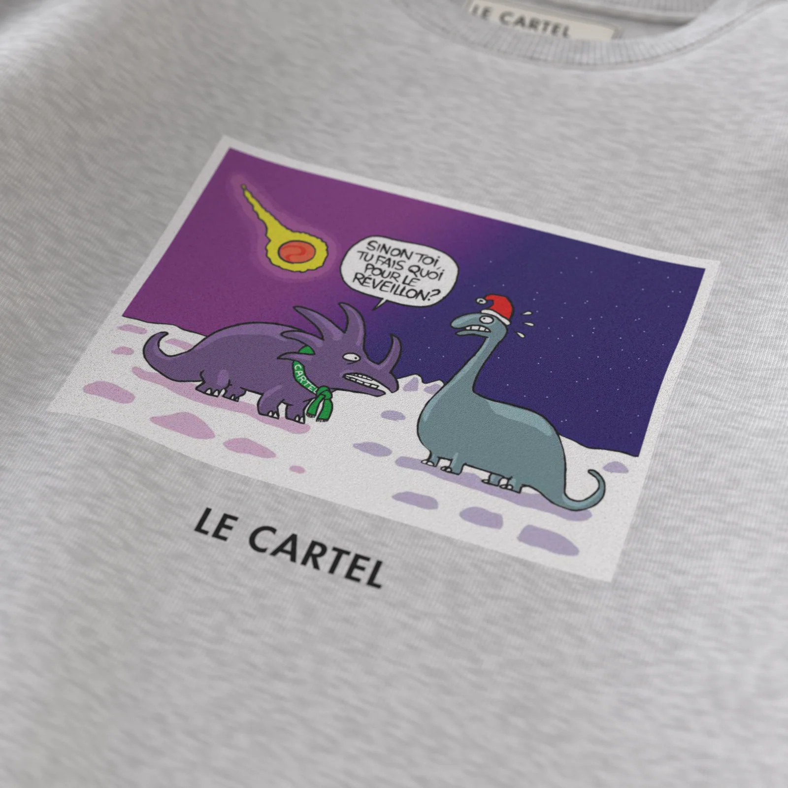 THE END・Crewneck unisexe・Gris chiné - Image 3